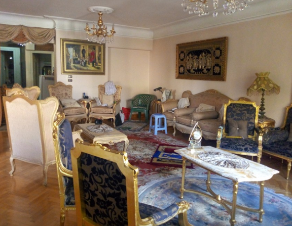 شقة للبيع 300م مستويين بشارع رئيسي بالمنطقة السادسة فيو حديقة مدينه نصر