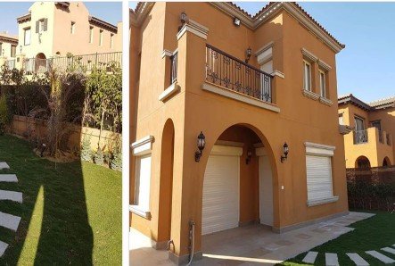 فيلا 390 م في كمبوند مافيدا Mivida علي شارع التعسين 90s امام الجامعة الامريكية Auc