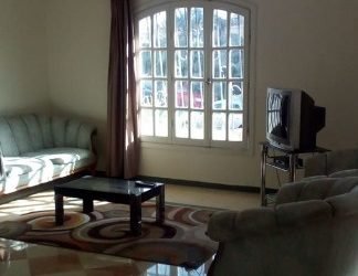 ‎‎بفيلات الحي الاول للايجار مفروش شقه ارضي بالتجمع الخامس‎‎