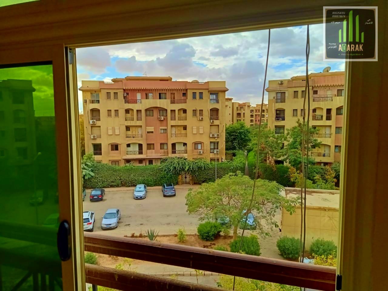 شقه   بكمبوند حي الاشجار ١٦٠ م موقع مميز