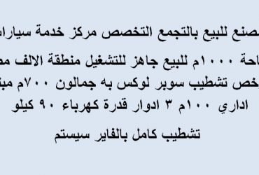 مصنع للبيع بالتجمع التخصص مركز خدمة سيارات