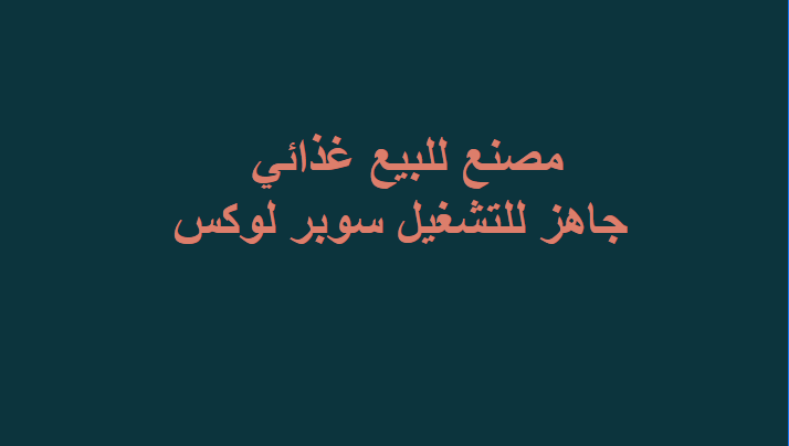 مصنع غذائى للبيع عاشر