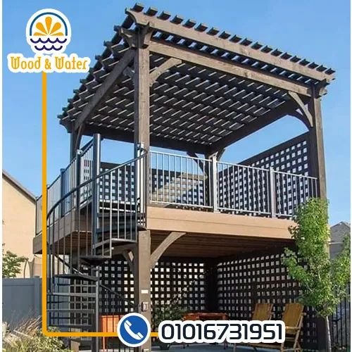 برجولات خشبيه بخصم ١٠% لفتره محدوده