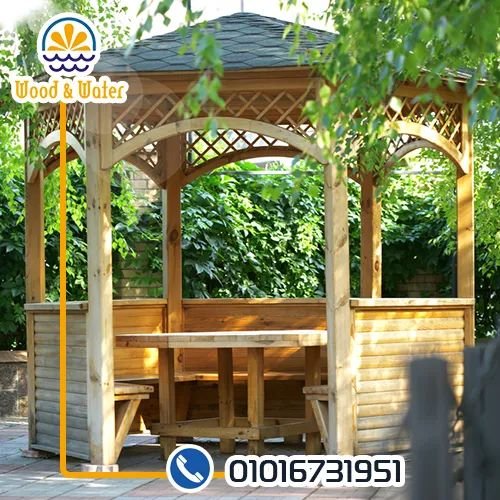 برجولات خشبيه بخصم ١٠% لفتره محدوده