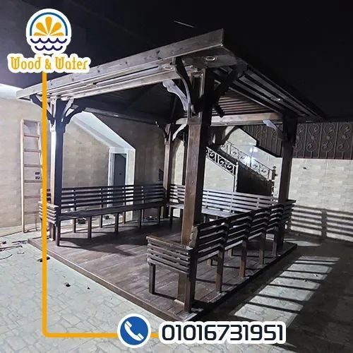 برجولات خشبيه بخصم ١٠% لفتره محدوده