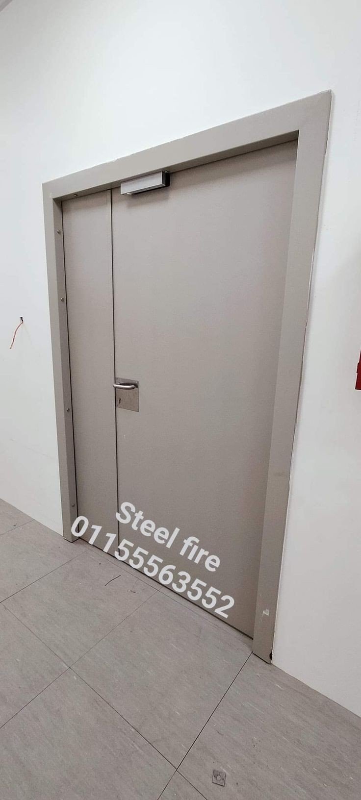 باب مقاوم للحريق emergency door
