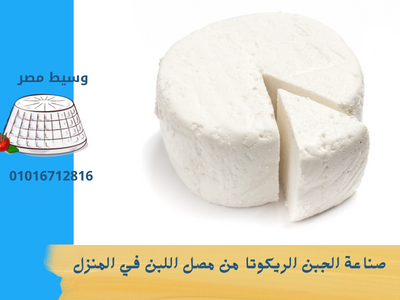 صناعة الجبن الريكوتا من مصل اللبن في المنزل